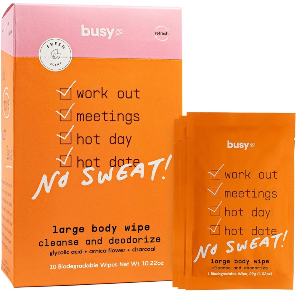 Lot of 2 Boxes Busy Co Refresh Line Body Wipes for Women